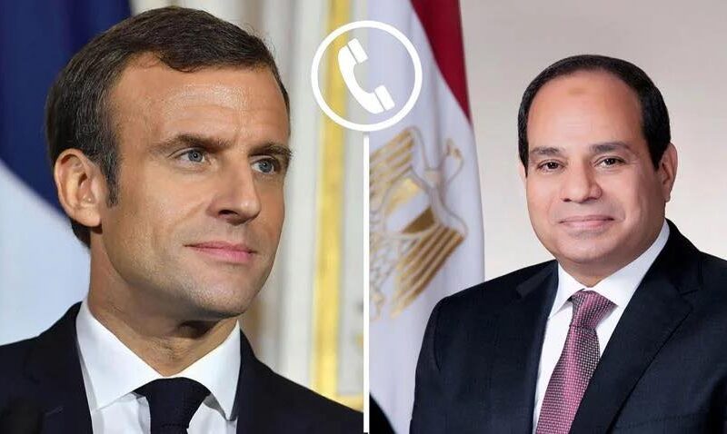 الرئيس المصري والرئيس الفرنسي